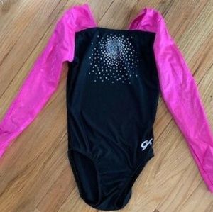 Adult Medium gk elite pink/black leotard